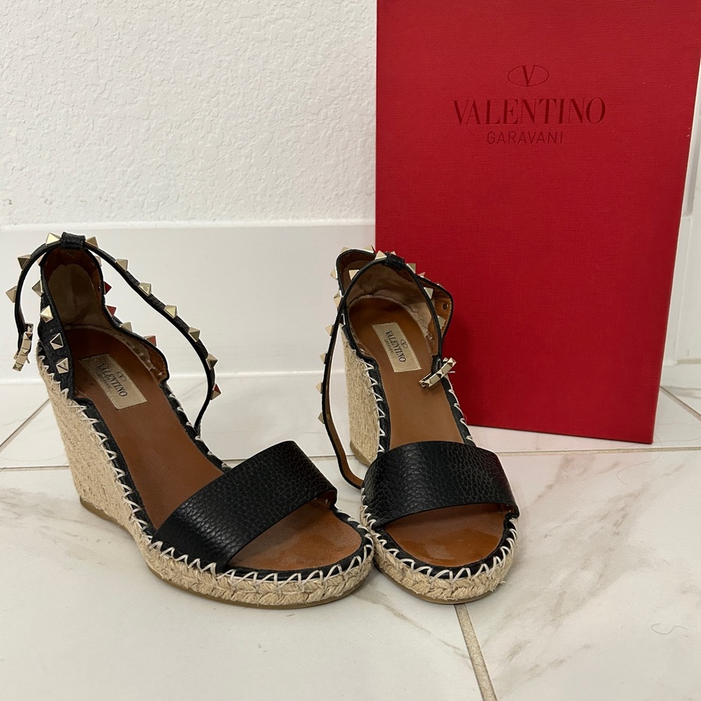 Valentino Rockstud Wedges -Size 7